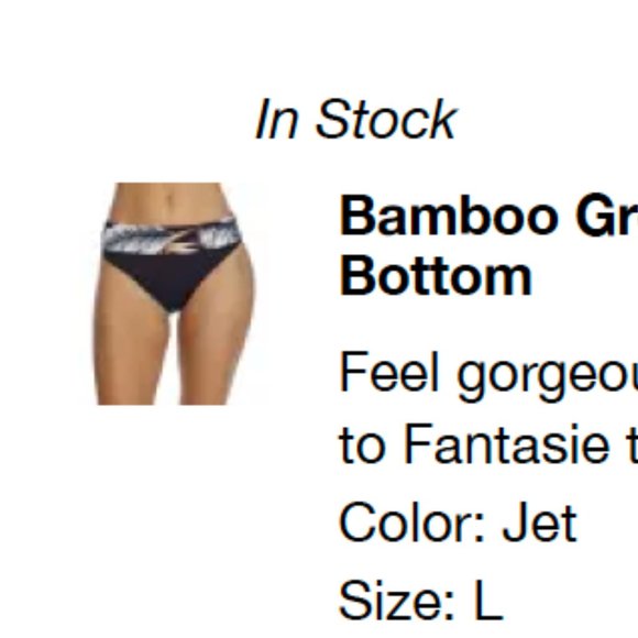 Fantasie Kabini Oasis Bamboo Grove bikini set! NWT - Picture 3 of 8